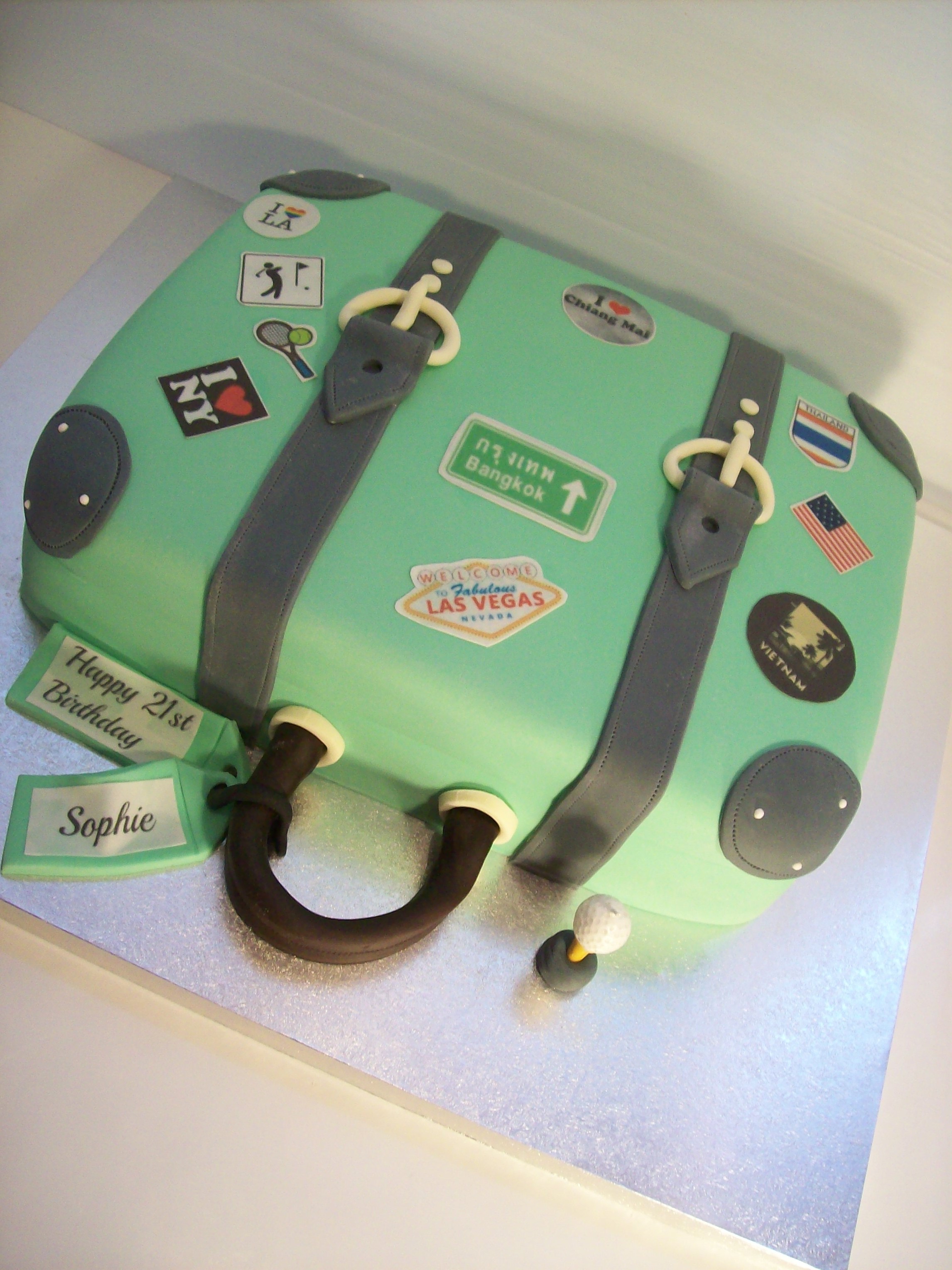 Suitcase Cake 295 • Temptation Cakes Temptation Cakes