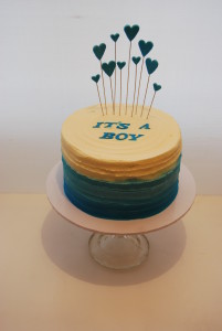 ombre baby shower cake auckland