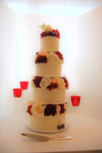 red and white 4 tier