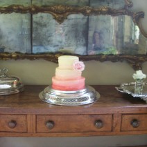 Peaches & Cream Wedding Cake $595
