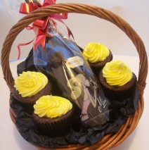 Champagne and Cupcakes Basket $59