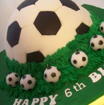 3D Soccer Ball Cake $250
