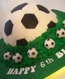 3D Soccer Ball Cake $250