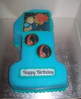 Edible Image Number Cake $199