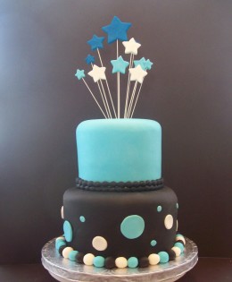 Boys 1st Birthday 2 Tier $399