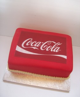 Edible Image Coke Cake $199 10 inch