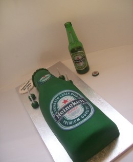 Heineken Bottle Cake $250