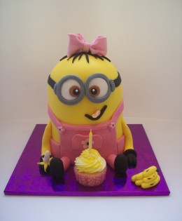 Girl Minion Cake $325