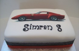 Edible Image Ferrari Cake $199 (10 inch)