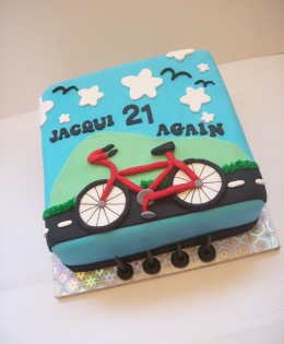 Bike Themed Cake $299 (10 inch)