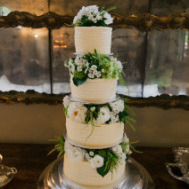 4 Tier Wedding cake $595 (flowers not included)