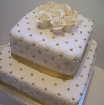 Gold Wedding Cake $599