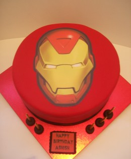 Edible Image Iron Man Cake $199 (10 inch)