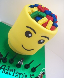 3D Lego Head Cake  $249 (Figurines supplied by client)