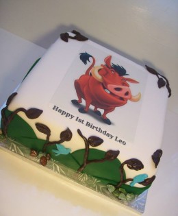 Edible Image Pumba Cake $225 (10 inch)