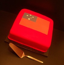 Edible Image Samoan Flag Cake $199 (10 inch)
