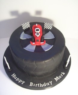 Tyre Racing car Cake $295