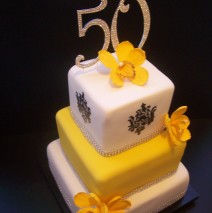 50th Wedding Anniversary Cake $725