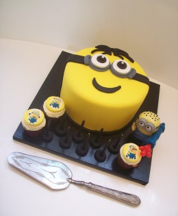 Minion Cake 7 inch $149 minion  toy may vary