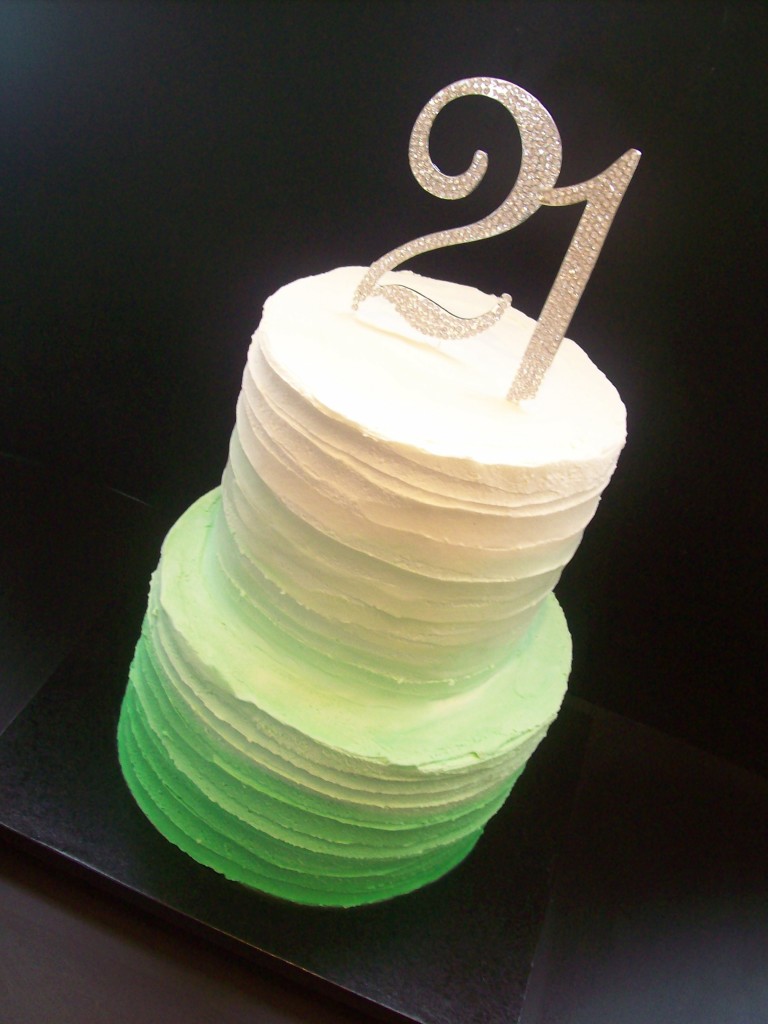 Bling Ombre 21st Cake 399 • Temptation Cakes Temptation Cakes 