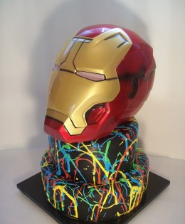 Iron Man Cake $399 (Mask supplied by client)