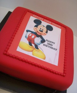 Edible Image 12 inch Mickey Mouse Cake $249