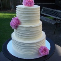 White Buttercream Wedding cake $550
