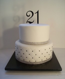 Quilted 21st Cake $399