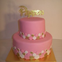 Gold and Pink Cake $399