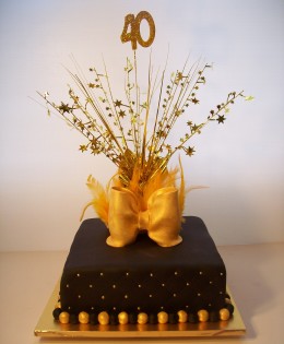 Gold & Black Cake $299 (10 inch)