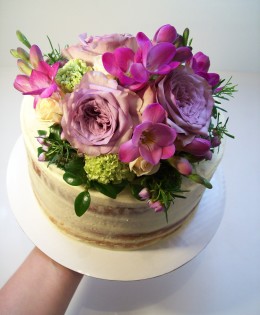 Semi-Naked Cake in Pinks $249