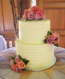 Butter Cream Wedding Cake $495