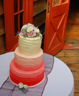 Ombre Wedding Cake $595