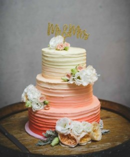 Ombre Wedding Cake $595