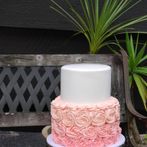 Rosette Wedding Cake $395