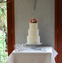 Wedding Cake $595 (flowers included)