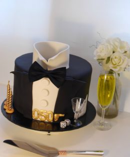 James Bond 50th Birthday Cake $295