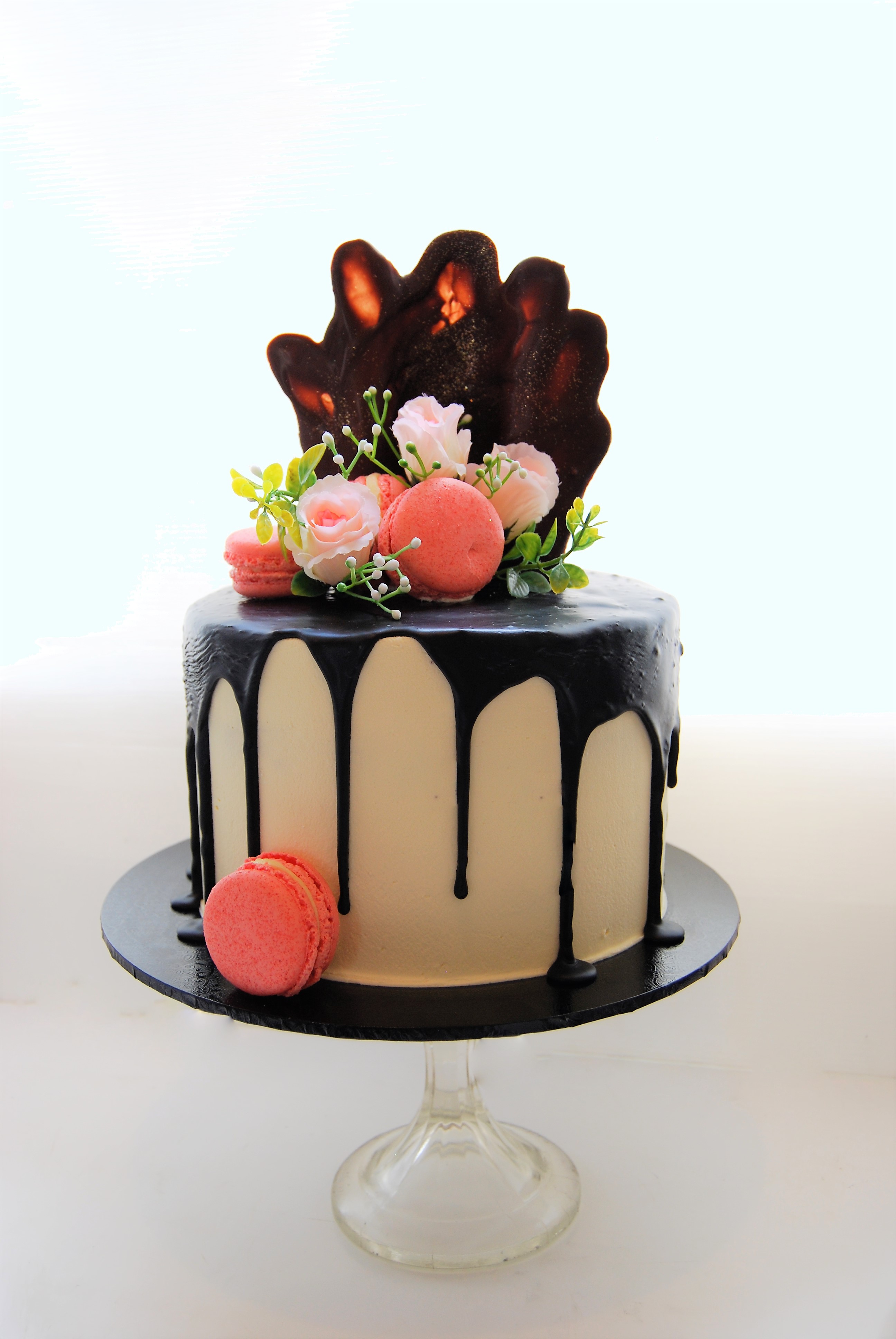 Black And White Drizzle Cake 195 • Temptation Cakes Temptation Cakes