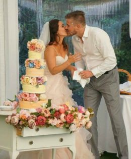 Rustic Wedding Cake $749 (block ombre)