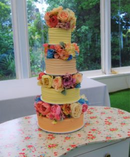 4 Tier Wedding Cake $695