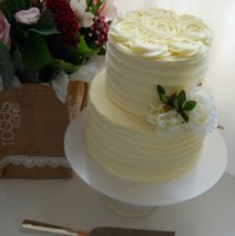 Rosette Petite Wedding Cake $349