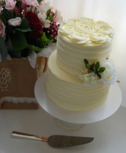 Rosette Petite Wedding Cake $349