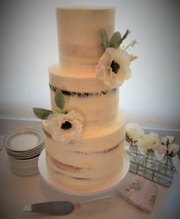 Semi Naked Wedding Cake $550