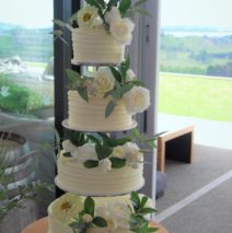 4 Tier Wedding Cake $595 (flowers not included)