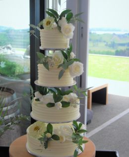 4 Tier Wedding Cake $649 (flowers not included)