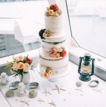 Semi Naked Wedding Cake $595