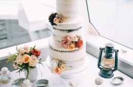 Semi Naked Wedding Cake $595