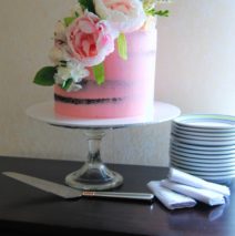 Pink Semi Naked Cake $250