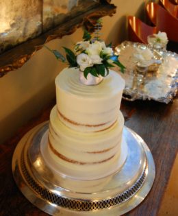 Semi Naked Cake $495 (10 and 8 inch)