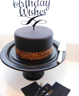 Black Birthday Cake $249 ( 8 inch)